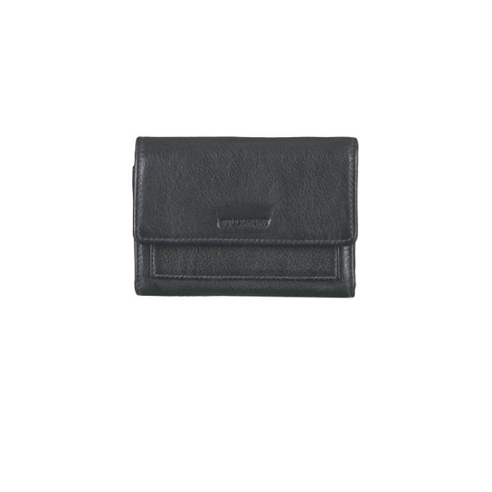 MIDI FLAP WALLET BLACK